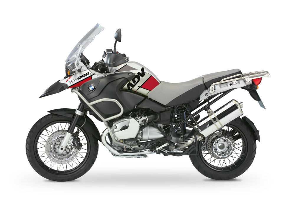 BMW R1200GS Adventure 2006-2007 Alpine White Vector Red Black Stickers Kit