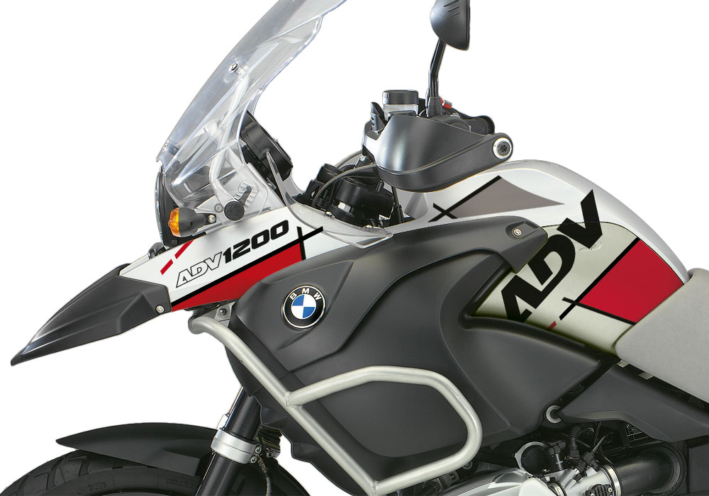 BMW R1200GS Adventure 2006-2007 Alpine White Vector Red Black Stickers Kit - Image 2