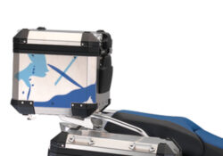 BMW Alluminium Top Box Safari Blue Metallic Light Blue