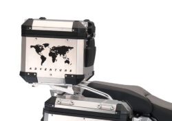 BMW Aluminum Top Box The World Black Matte Stickers