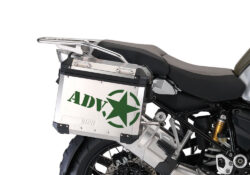 BMW Aluminum Side Panniers Star Stickers Kit