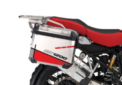 BMW Aluminum Side Panniers Vector Red Stickers Kit