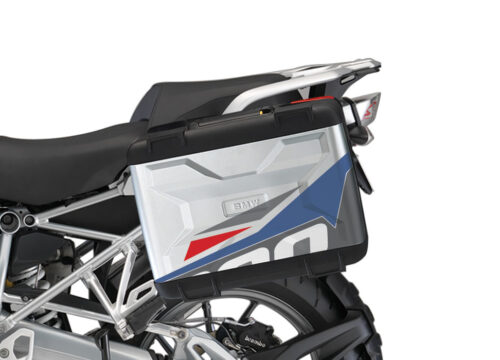 BMW Vario Side Panniers Alive Blue& Red Stickers Kit