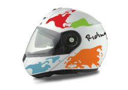 HEL 1738 Schuberth C3 Pro The World OrangeLight BlueRedGreen 01