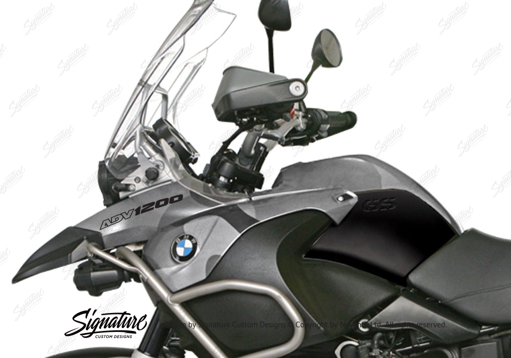 BMW R1200GS 2004-2007 Night Black Safari Grey & Black Kit - Signature  Custom Designs