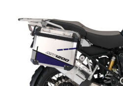 BMW Aluminum Side Panniers Vector Dark Blue Stickers Kit