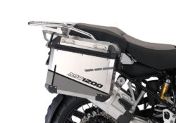BMW Aluminum Side Panniers Vector Grey Stickers Kit