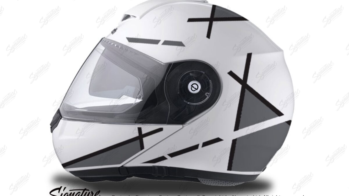 Schuberth C3 Pro Helmet (White) Vector Grey Series - Signature