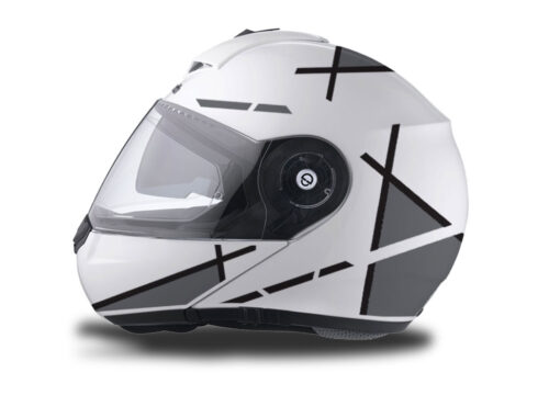 Schuberth C3 Pro Helmet (White) Vector Grey Series