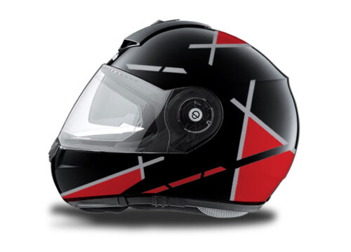Schuberth C3 Pro Helmet (Black) Vector Red Series