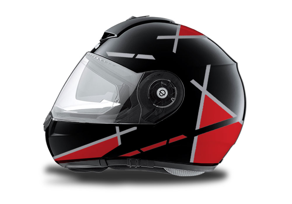 Schuberth C3 Pro Helmet (Black) Vector Red Series