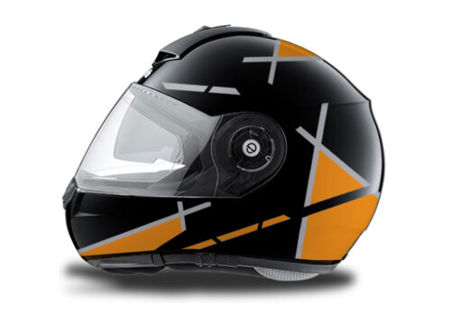 Schuberth C3 Pro Helmet (Black) Vector Orange Series