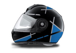 Schuberth C3 Pro Helmet (Black) Vector Blue Series