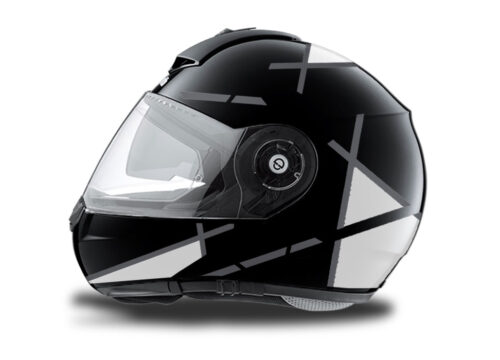 Schuberth C3 Pro Helmet (Black) Vector White Series