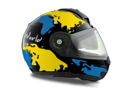 HEL 1779 Schuberth C3 Pro Black The World BlueYellow 02