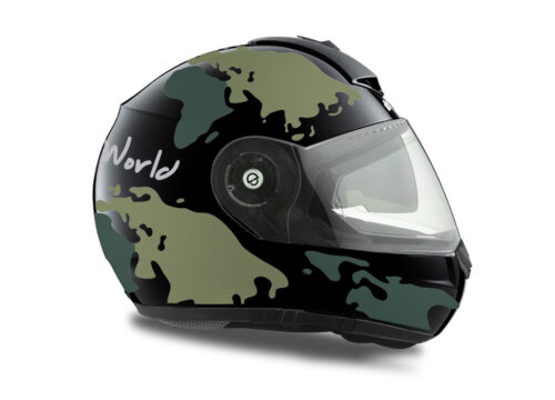 HEL 1781 Schuberth C3 Pro Black The World Green Variations 02