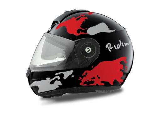 HEL 1782 Schuberth C3 Pro Black The World Red Silver 01