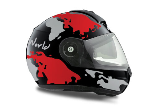 HEL 1782 Schuberth C3 Pro Black The World Red Silver 02