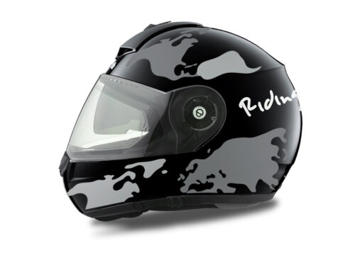 HEL 1788 Schuberth C3 Pro Black The World Silver Variations 01