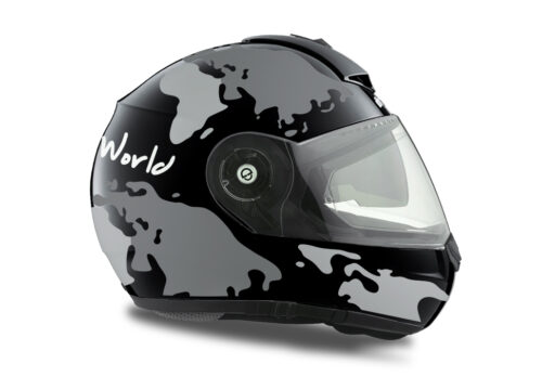 HEL 1788 Schuberth C3 Pro Black The World Silver Variations 02