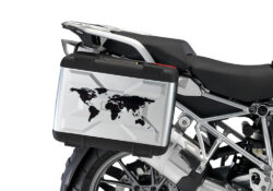 BMW Vario Side Panniers The Globe Black Reflective Film