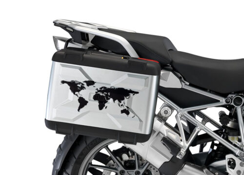 BMW Vario Side Panniers The Globe Black Reflective Film