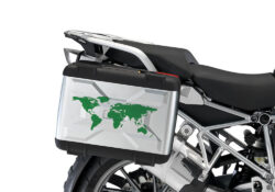 BMW Vario Side Panniers The Globe Green Reflective Film