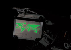 BMW Aluminum Side Panniers The Globe Green Reflective stickers