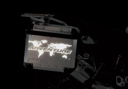 BMW Aluminum Side Panniers The Globe Black Reflective Stickers