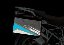 BMW Vario Side Panniers Vivo Black & Blue Reflective Film