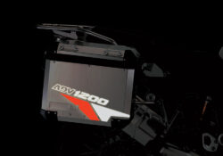 BMW Aluminum Side Panniers Velos Black & Red Reflective Film