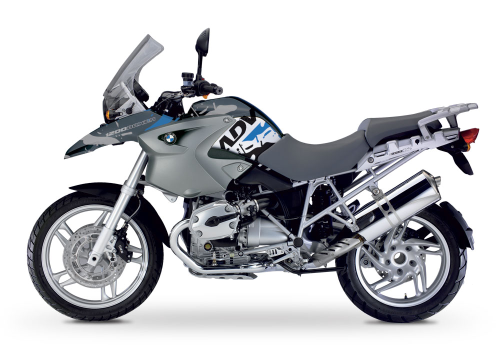 BMW R1200GS 2004-2007 Night Black Safari Blue & Black Kit