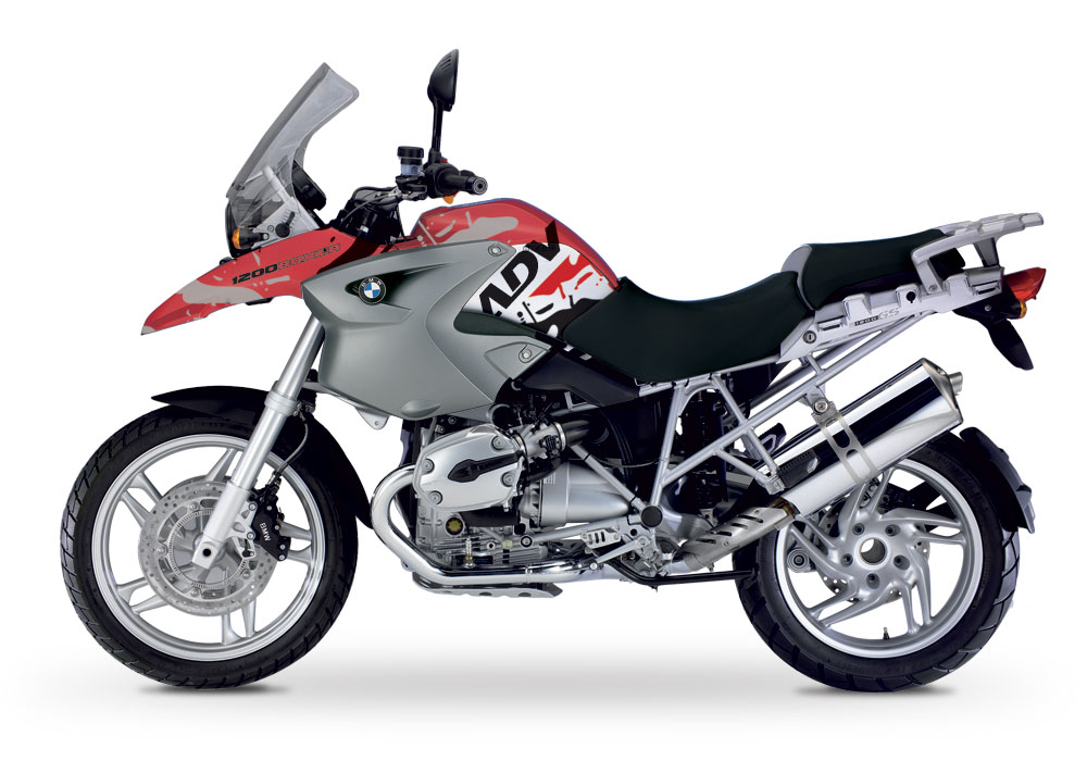 BMW R1200GS 2004-2007 Rock Red Safari Red & Black Kit