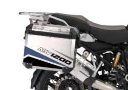BMW Aluminum Side Panniers Vivo Blue & Grey Stickers Kit
