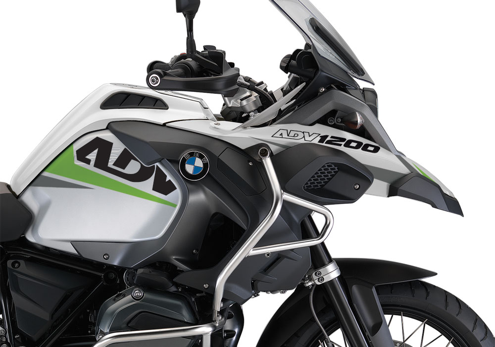 BMW R1200GS LC Adventure Alpine White Vivo Toxic Green Stickers Kit - Image 2