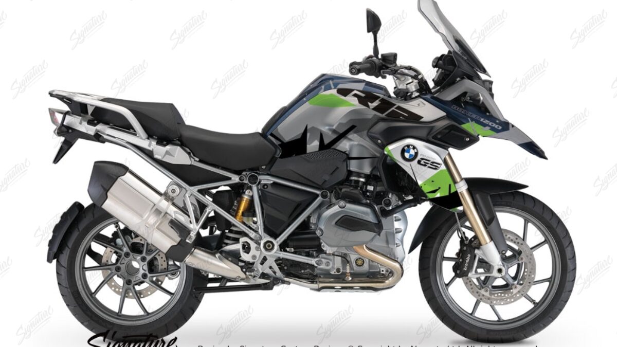 BMW R1200GS LC Frozen Dark Blue Metallic Matte Safari Spike Toxic