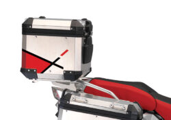BMW Aluminum Top Box Vector Red Stickers Kit