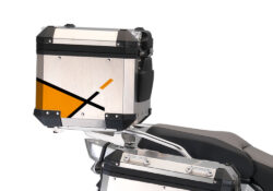 BMW Aluminum Top Box Vector Orange Stickers Kit