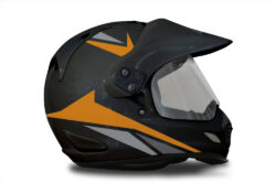 Arai Tour XD4 Black Helmet Alive Orange & Grey