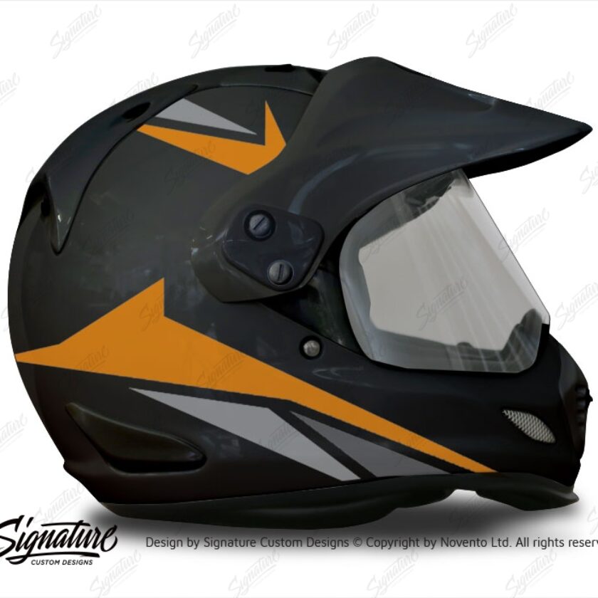 Arai Tour XD4 Black Helmet Alive Orange & Grey - Signature Custom