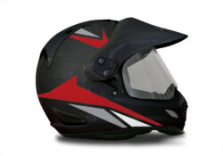 Arai Tour XD4 Black Helmet Alive Red & Grey