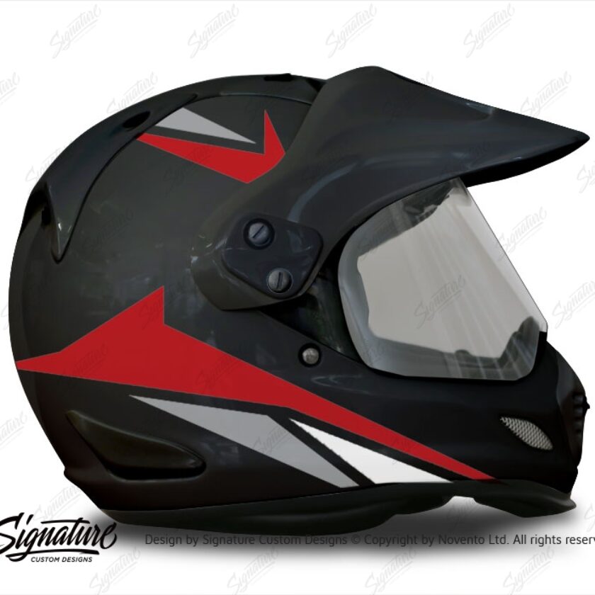 Arai Tour XD4 Black Helmet Alive Red & Grey - Signature Custom Designs