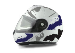 Schuberth C3 Pro Helmet (White) Safari Series Black & Blue