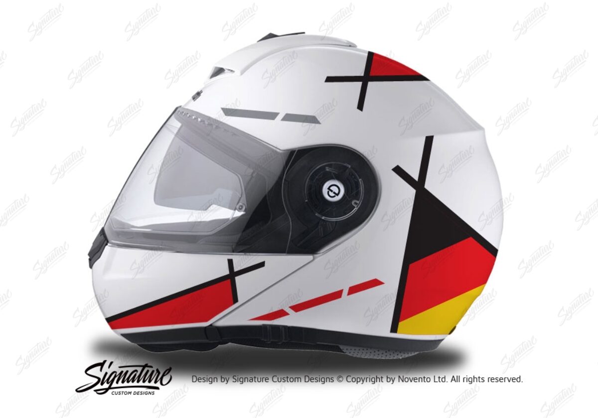 Schuberth C3 Pro Helmet Vector Germany Flag Series - Signature