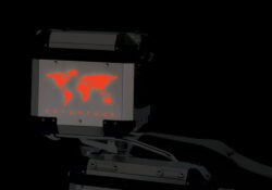 BMW Aluminum Top Box The Globe Orange Reflective stickers