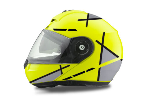 Schuberth C3 Pro Helmet (Yellow) Vector Series Black & Grey