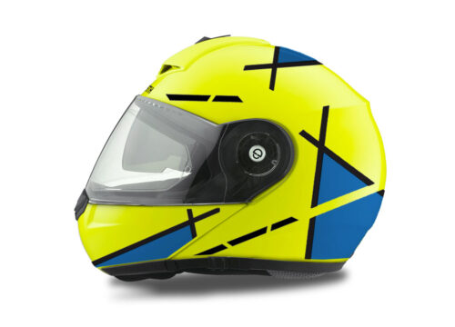 Schuberth C3 Pro Helmet (Yellow) Vector Series Black & Blue