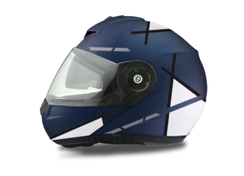 Schuberth C3 Pro Helmet (Blue) Vector Series Black & White