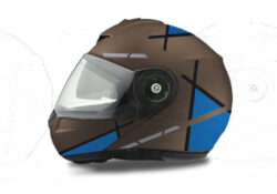 Schuberth C3 Pro Helmet (Metal Matte) Vector Series Black & Blue