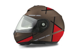 Schuberth C3 Pro Helmet (Metal Matte) Vector Series Black & Red